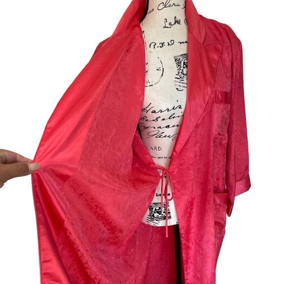 Vintage Victoria's Secret Gold Label Deadstock Satin Full Length Robe, M/L - Picture 6 of 12